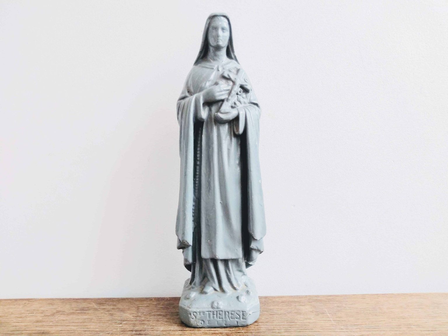 Vintage French Plaster Saint Therese Nun Catholic Religious Figurine ...