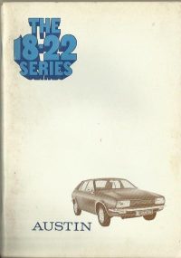 Austin Morris 1800 HL 2200 HL Owner’s Handbook / Car Manual – Issued 1975 / EVE 3