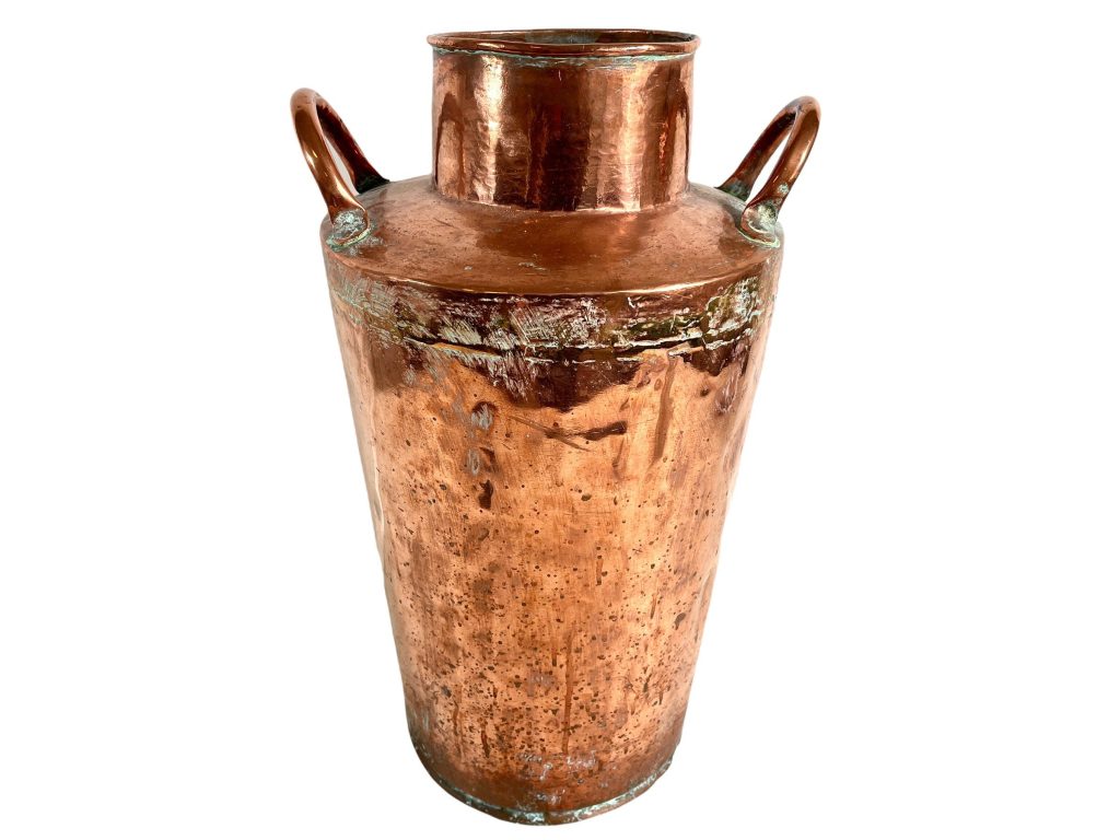 Antique French Copper Extra Large Milk Churn Jug Urn Pot Vase Ornament Decoration Prop Umbrella Stick Stand circa 1910-20’s / EVE