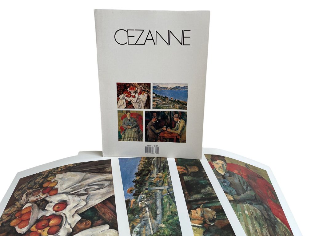 Vintage French Four Prints Cezanne Great Master Painting Print Collection Envelope Framing Display Artwork Descriptions c1980’s / EVE