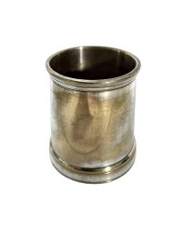 Antique English Small Silver Metal EPNS Silver Goblet Cup Beaker Pot Desk Container Display Drinking circa 1910-20’s 3