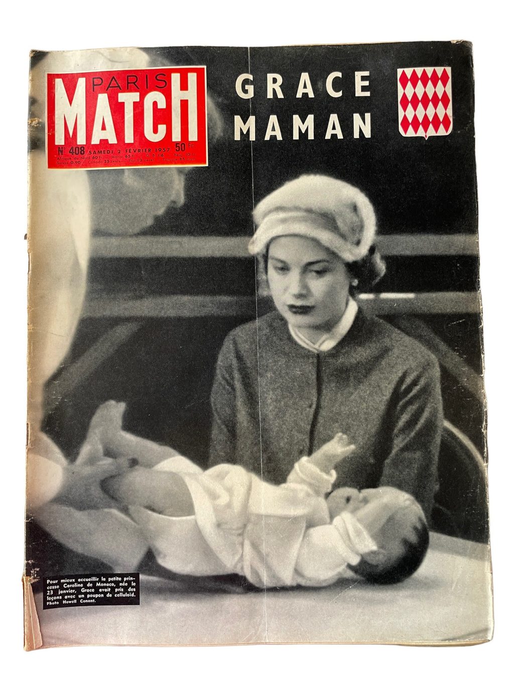 Vintage French Paris Match Le Magazine Journal Number 408- 2/2/1957 Memorabilia Collector 1957 / EVE