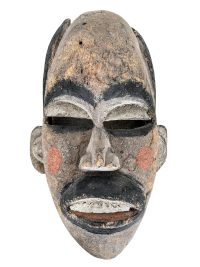 Vintage African North Congo Bateke Decor Wooden Bust Mask Wall Decor Intricate Carved Statue Carving Sculpture Wood Tribal Art c1970’s 3