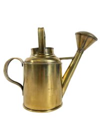 Vintage French Small Brass Inside Water Jug Pitcher Watering Can Churn Plant circa 1970-=80’s 3