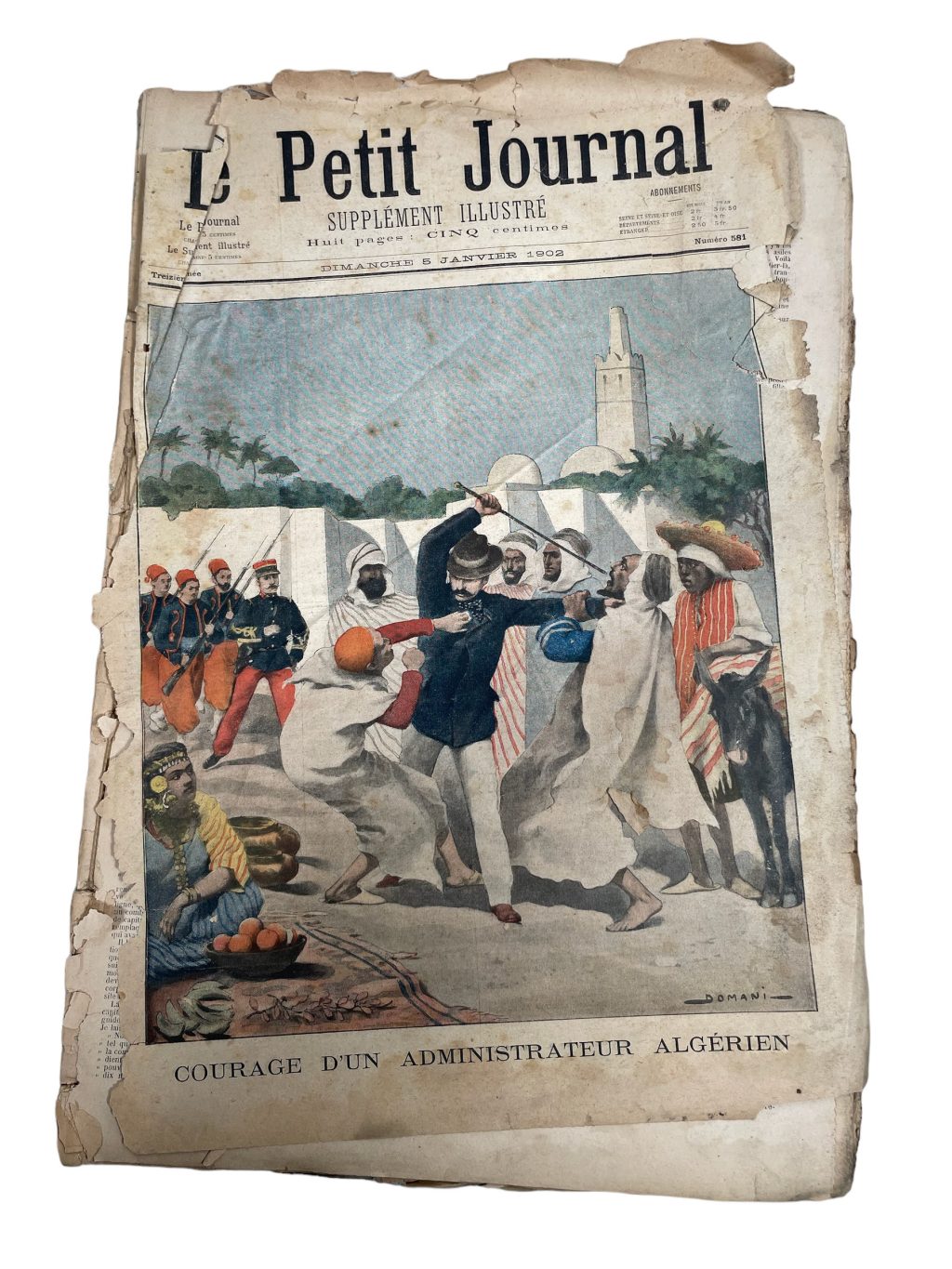 Antique French Job Lot Le Petit Journal Newspaper Supplement Illustre Number 581 to 632 Illustrations 8 Pages Per Edition Year 1902