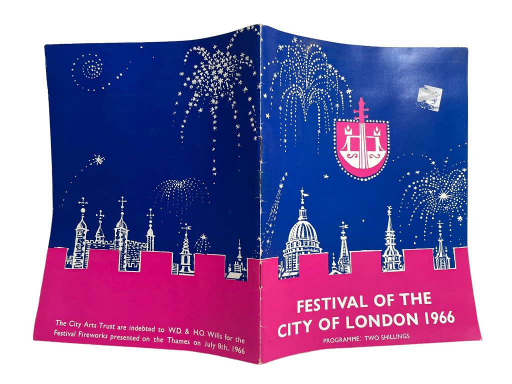 Original Vintage Festival Of The City Of London Program Souvenir Collectable Programme 1966