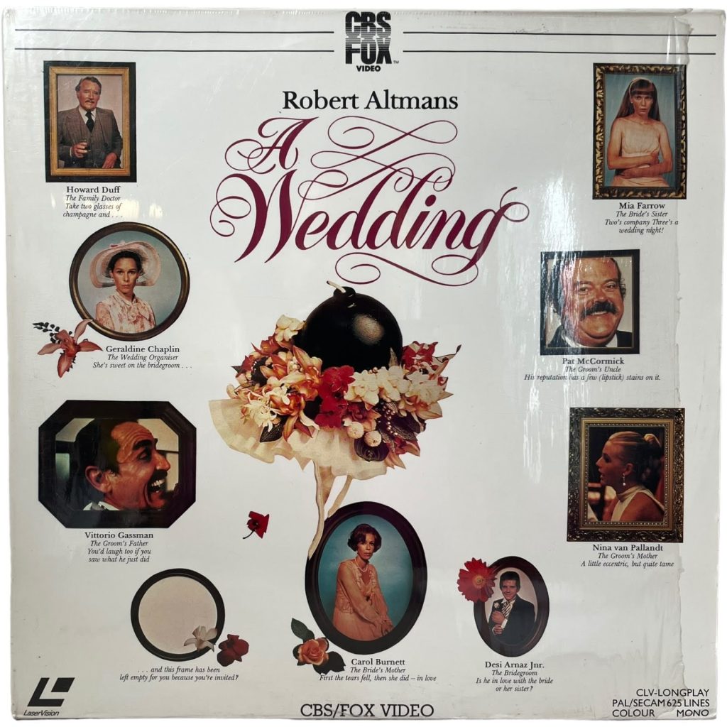 Vintage English Laservision Two Disc Videodisc A Wedding Movie PAL SECAM Digital Media Memorabilia Collector c1984