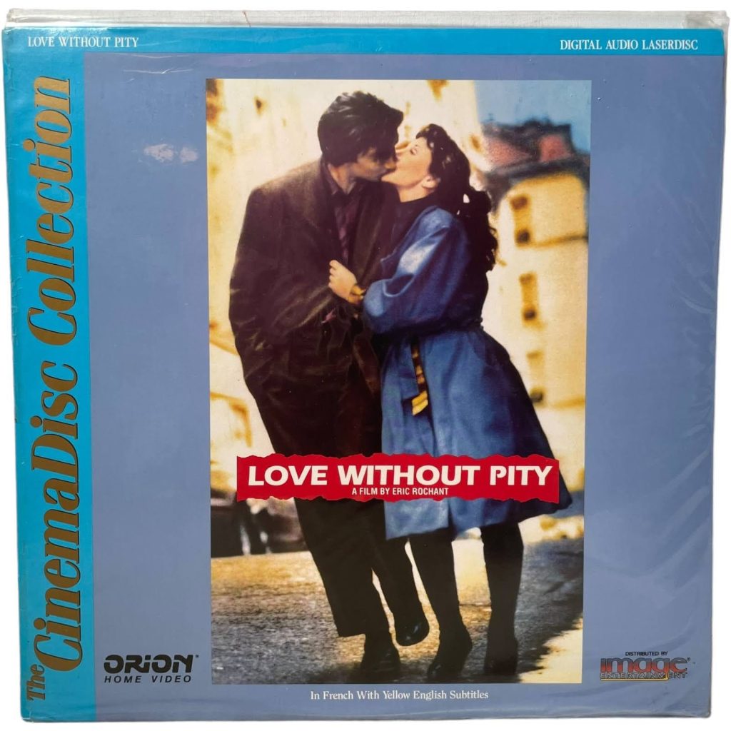 Vintage American US Laservision Videodisc Love Without Pity French Movie NTSC Digital Media Memorabilia Collector c1991