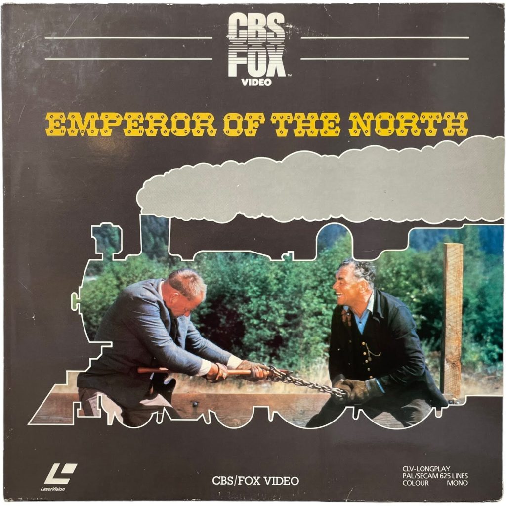 Vintage English Laservision Two Disc Videodisc Emperor Of The North Movie PAL SECAM Digital Media Memorabilia Collector c1983