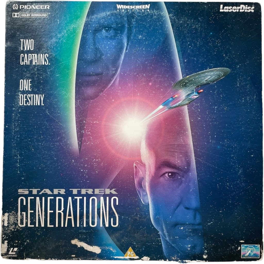 Vintage French Laservision Videodisc Star Trek Generations Blanche Movie Digital Media Memorabilia Collector c1990’s