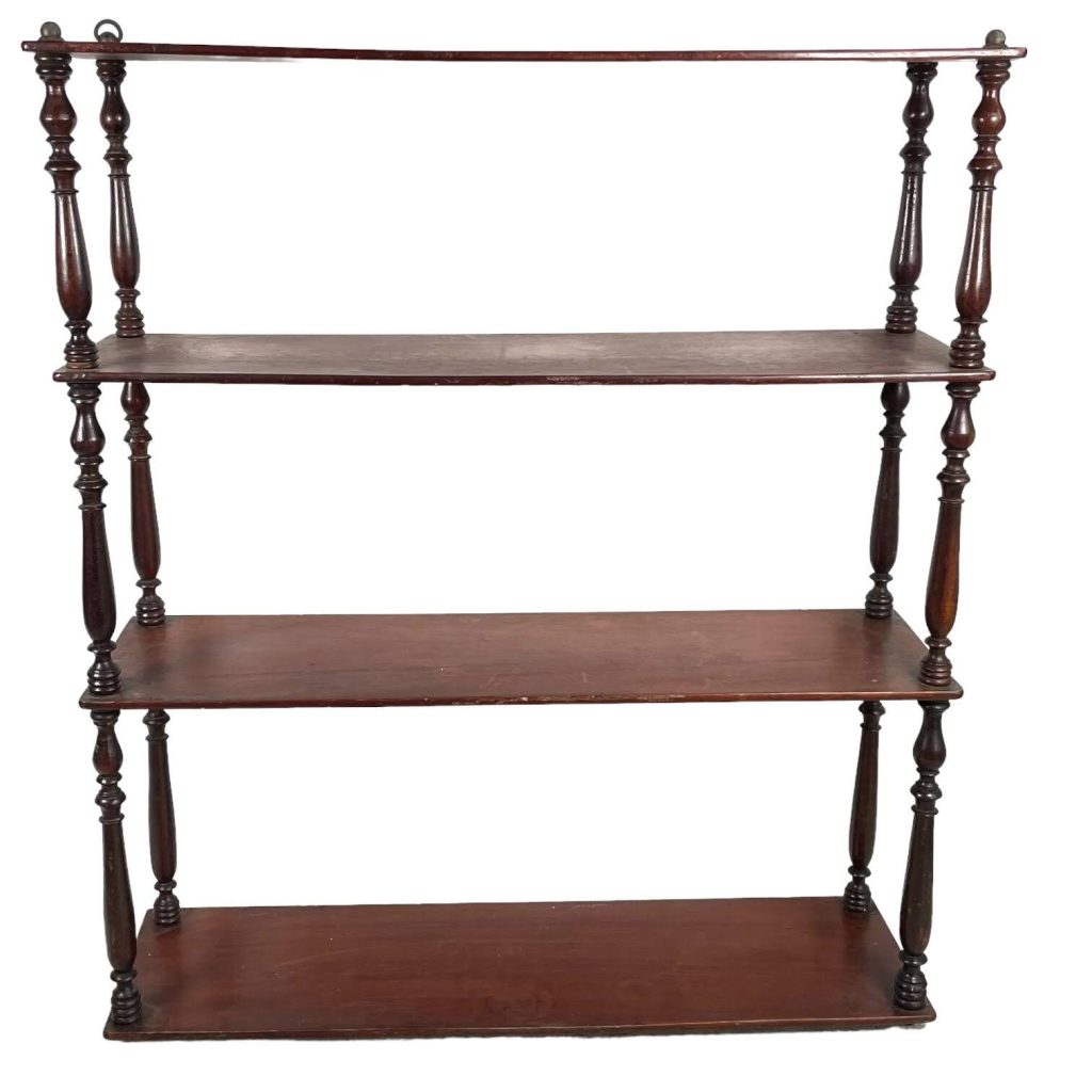 Antique French Four Shelf Standing Shelf Wood Plinth Stand Display Rest DAMAGED c1910-20’s