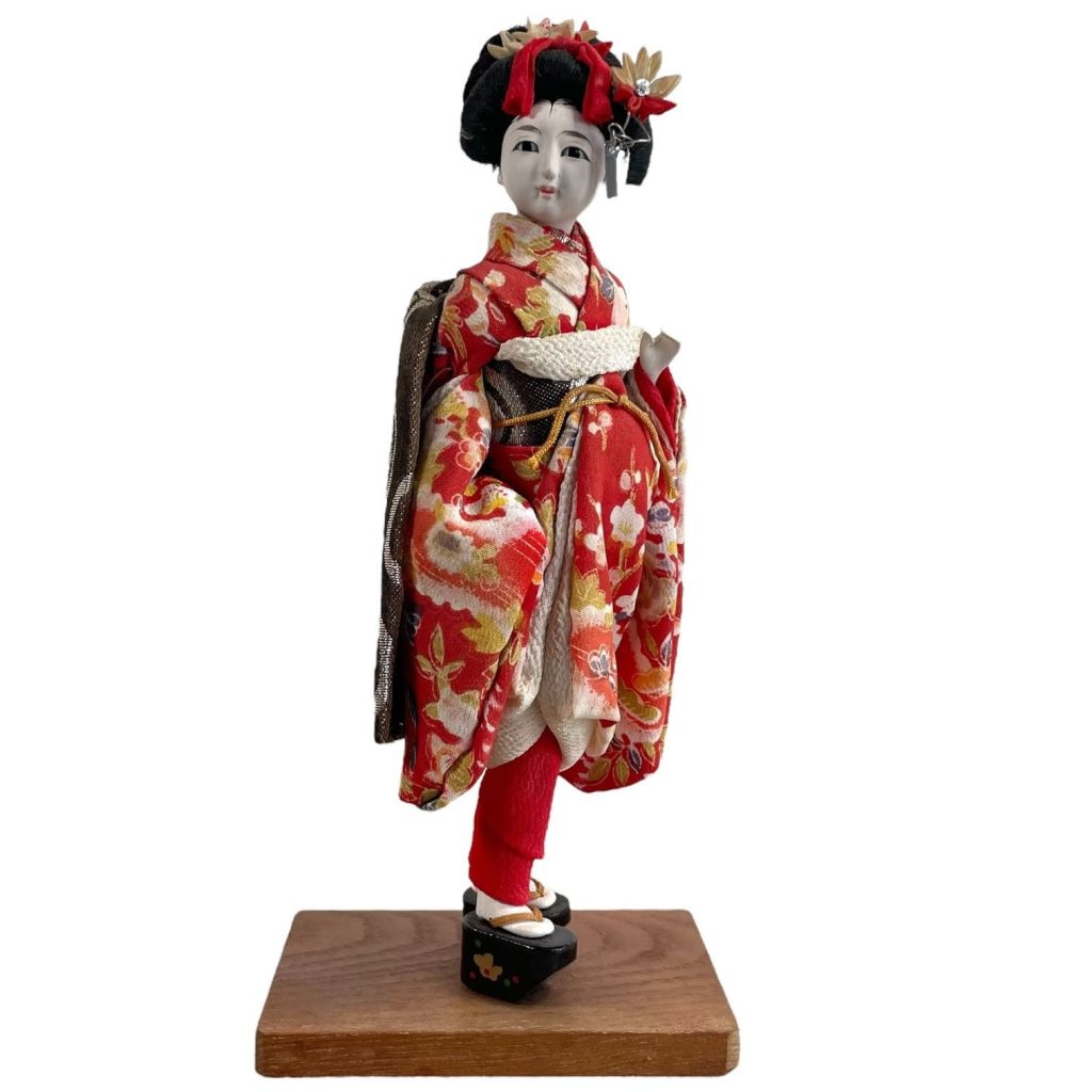 Vintage Japanese Geisha Model Doll In Traditional Dress Decorative Collectable Gift c1910-30’s de France