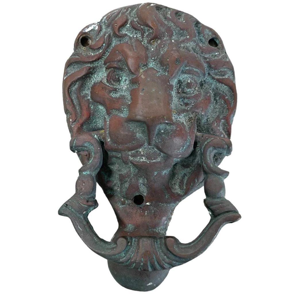 Vintage French Lion Head Door Knocker Knock circa 1940-50’s