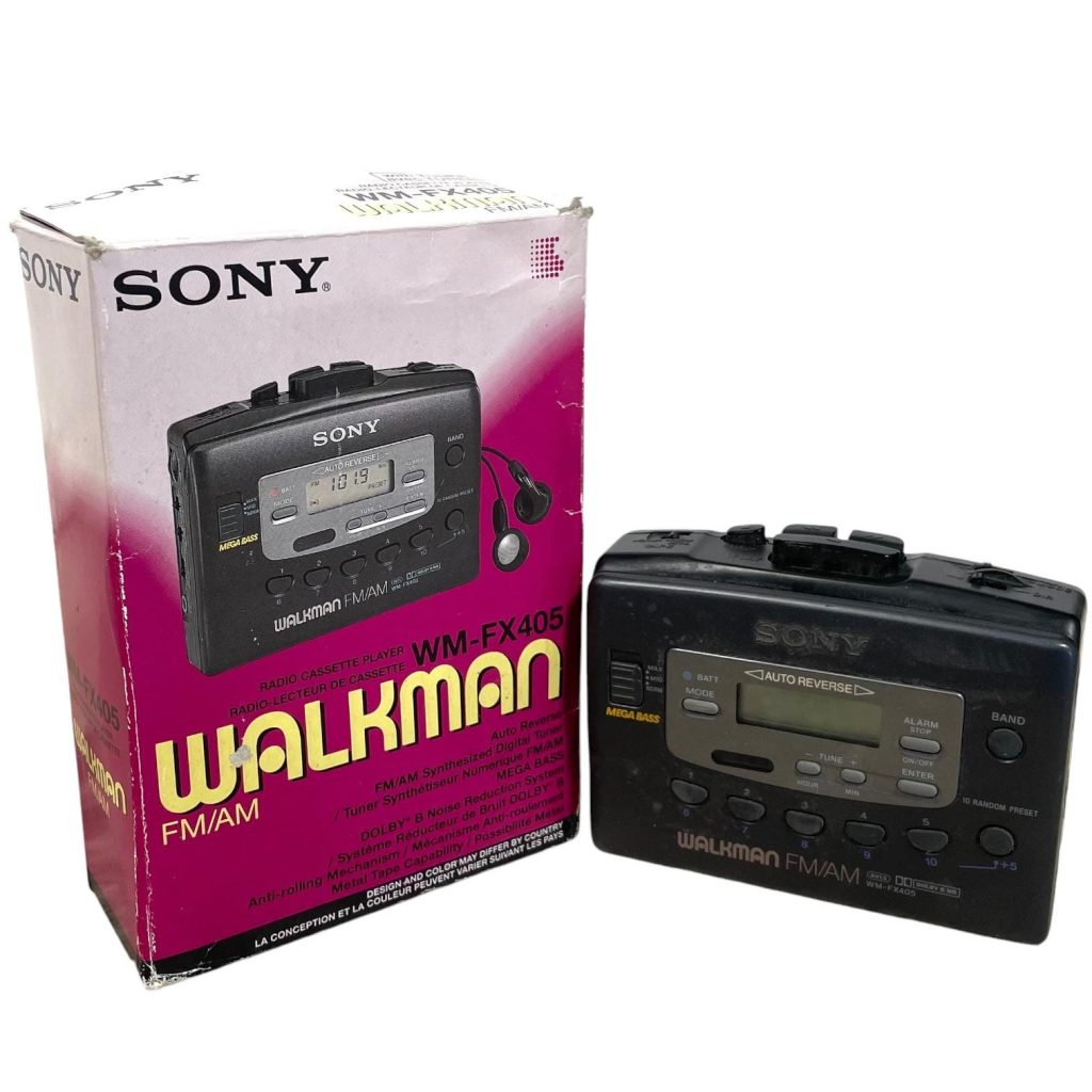 Vintage Japanese Sony Walkman WM-FX405 Cassette Radio Boxed circa 1994