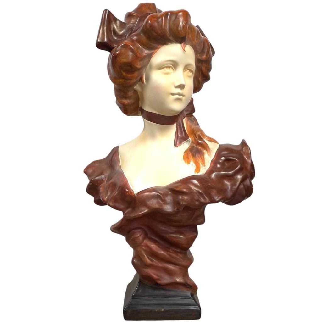 Vintage French Ladies Lady Woman Bust Head Ornament Figurine Display Gift Figurine c1980-90’s